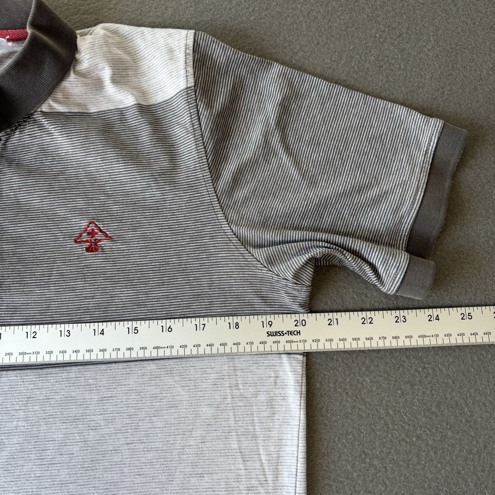 LRG Clothing Equipment Mens Polo Size M VTG Y2K Skate‎ Colorblock Striped 2000s - Picture 4 of 11